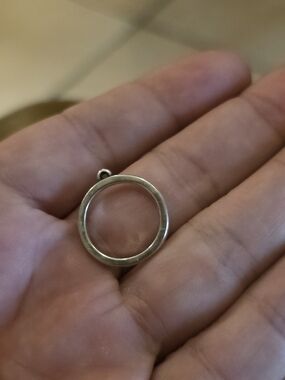 James Avery Silver Open Circle Pendant - Silver Dangle